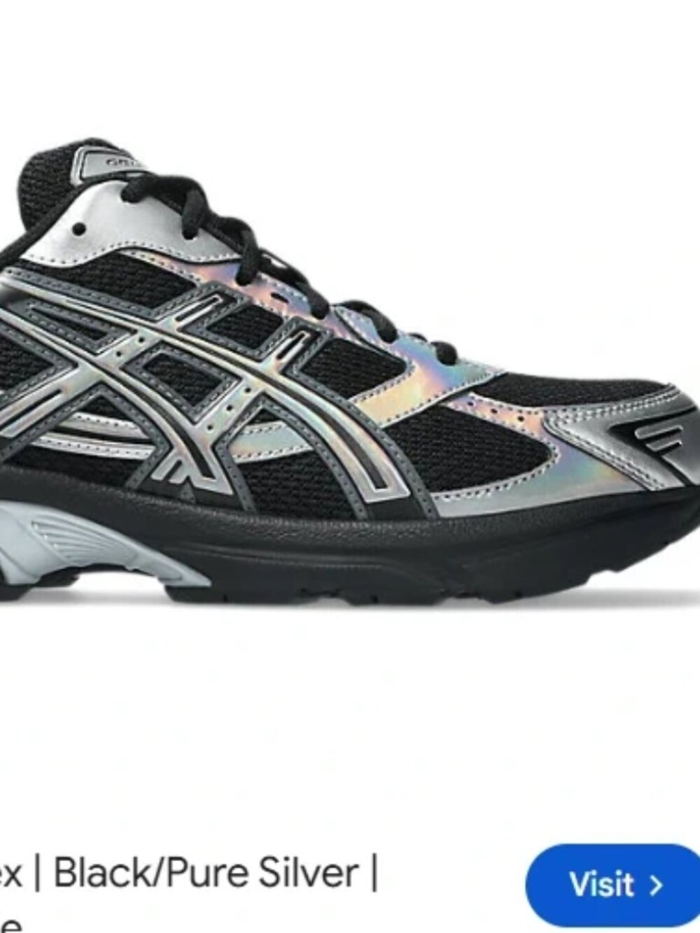 Asics Gel in Black and Iridescent